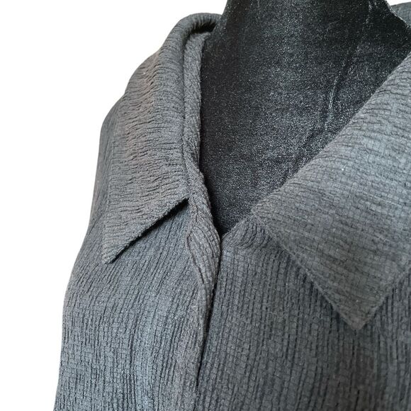 Vintage Travelsmith Black Crepe Lightweight Jacket Size 3X Classic Modest - Picture 4 of 7